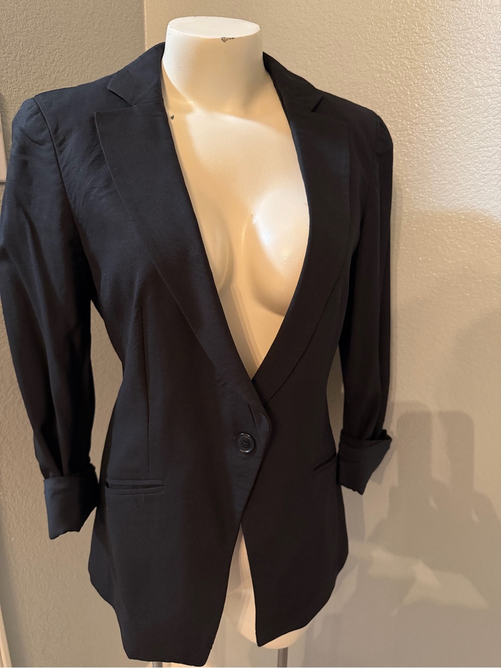 Armani Collezioni Navy Black Classic Blazer